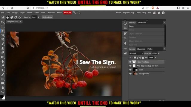 How To Edit Text In Photopea Tutorial смотреть онлайн