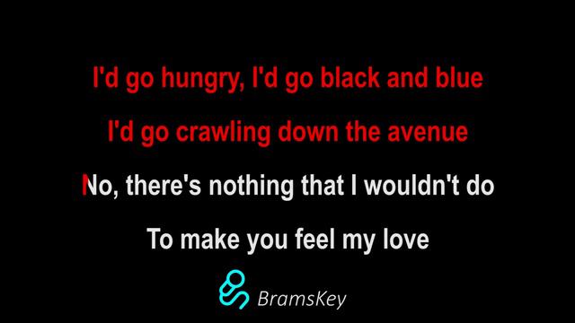 Adele - Make You Feel My Love (Piano Karaoke)