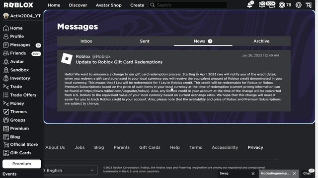 Roblox is changing Robux Credit and Robux Purchasing to your LOCAL CURRENCY! смотреть онлайн
