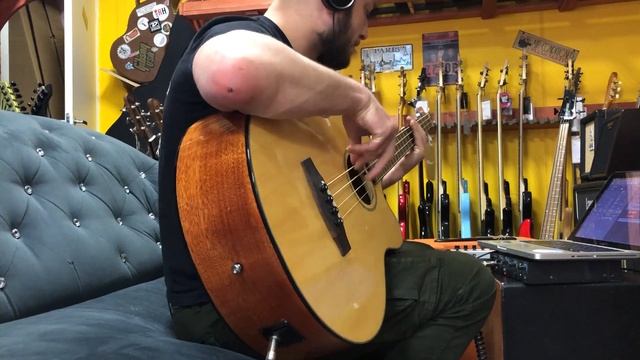 Электроакустическая бас-гитара Cort AB850F Natural Glossy | SKIFMUSIC.RU смотреть онлайн