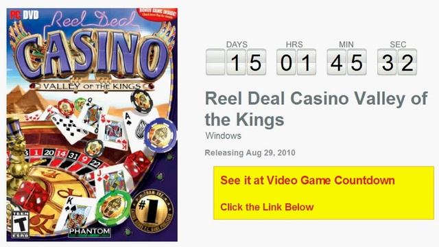 Reel Deal Casino Valley of the Kings PC Countdown смотреть онлайн