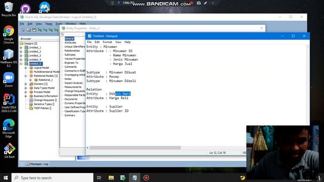 Penerapan Supertype dan Subtype Menggunakan Aplikasi Oracle Data Modeler смотреть онлайн