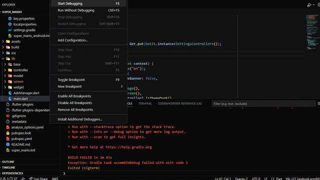 learn flutter, What went wrong: Execution failed for task ':app:checkDebugDuplicateClasses'. смотреть онлайн