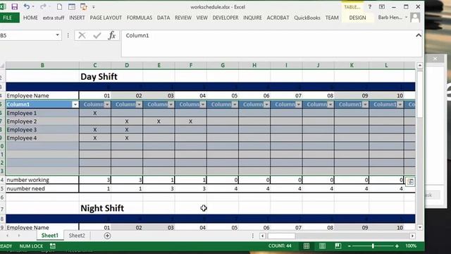 Sort the shift schedule in Excel смотреть онлайн