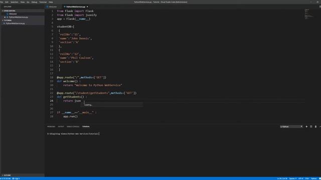 #4 Python WebServices Get All Student Details смотреть онлайн