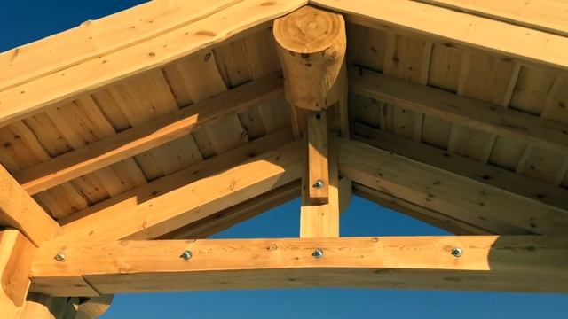 Nikollog. Въездная группа из лиственницы. Post&Beam смотреть онлайн