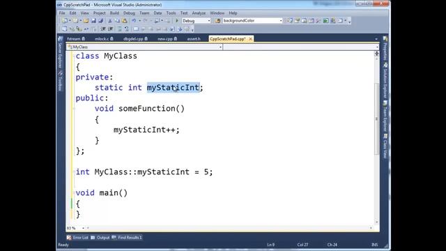 C++ Static Class Data Members смотреть онлайн