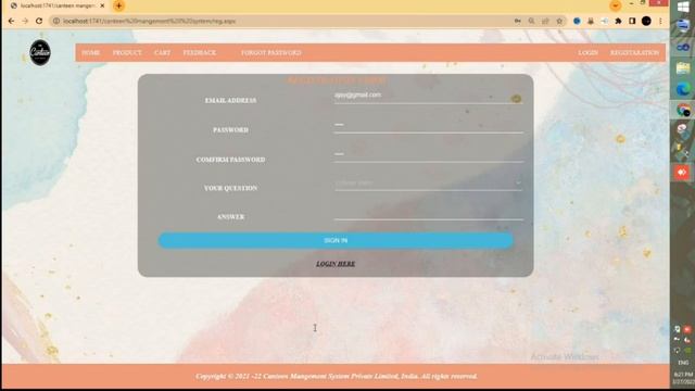 CANTEEN MANAGEMENT SYSTEM asp.net project with sql server смотреть онлайн