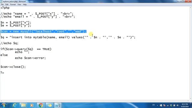Punjabi revolution tutorials PHP MySQL Connection Part 3 insertion selection admin page смотреть онлайн
