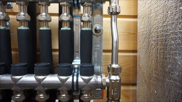 Коллектор теплого пола, присоединения смотреть онлайн