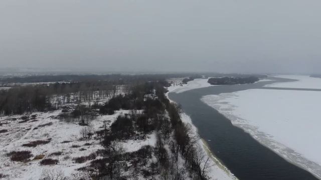 Mavic 2 Zoom. Пойма Волги....Зима.. смотреть онлайн