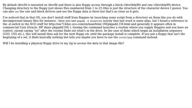 Unix & Linux: Mounting an old floppy image file (.ima format) - how hard can it be? смотреть онлайн