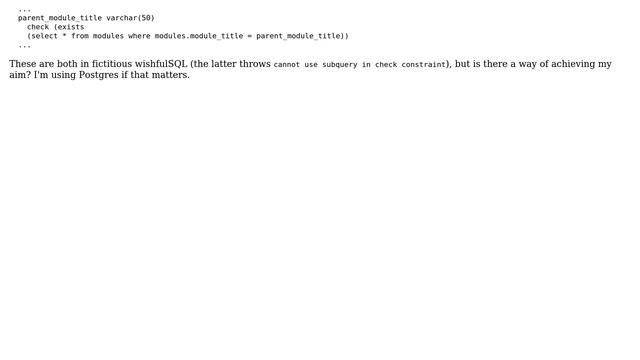 Databases: Foreign key reference to column that is no primary key (3 Solutions!!) смотреть онлайн
