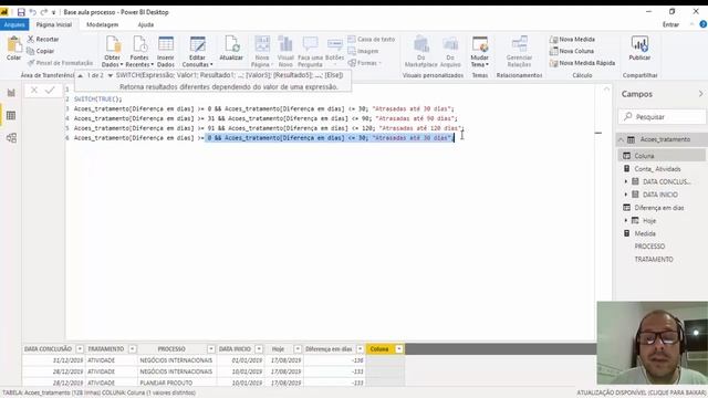 Power BI - Como calcular a diferença entre datas e agrupar por dia смотреть онлайн