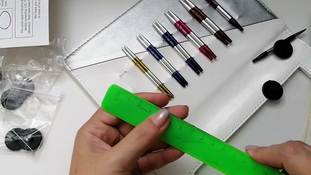 Распаковка набора укороченных спиц для вязания Knitpro SmartStix смотреть онлайн