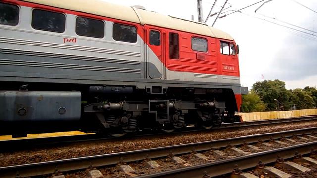 Тепловоз 2М62У-0030 (ТЧЭ-2) следует резервом. смотреть онлайн