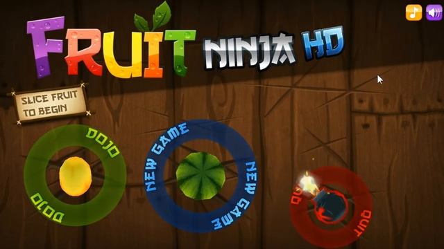 Смотр, обзор игры Fruit Ninja HD смотреть онлайн