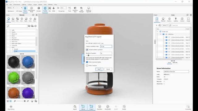 Export with Keyshot: DPI and sampes смотреть онлайн