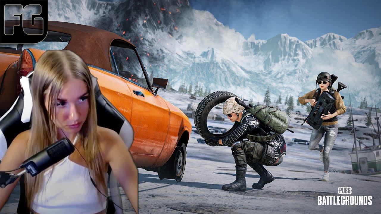 Девушка играет в PlayerUnknown 's Battlegrounds ➤ PUBG ➤ Девушка стримит смотреть онлайн