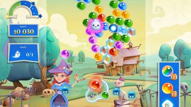 Bubble Witch 2 Saga Level 3582 with no booster & 3 bubbles left смотреть онлайн