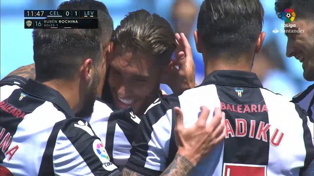 Golazo de Rochina (0-1) RC Celta vs Levante UD смотреть онлайн