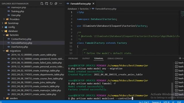 3#full Complete factory Seeder Tutorial in Bangla Database factory Seeder and Faker in Laravel | смотреть онлайн