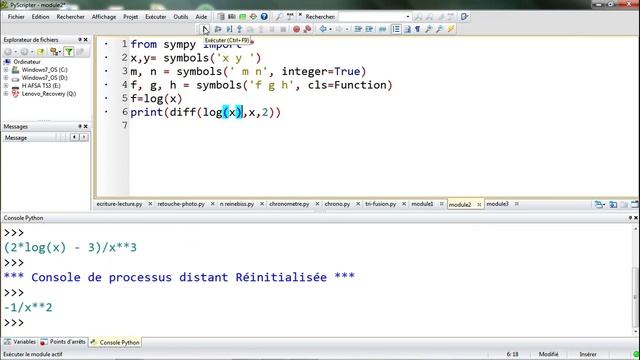 Spé Maths au lycée #63 Utilisation de la bibliothèque sympy de python pour du calcul formel au lycé смотреть онлайн