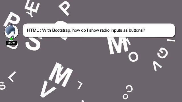 HTML : With Bootstrap, how do I show radio inputs as buttons? смотреть онлайн