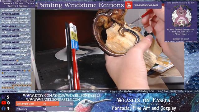 Weasels on Easels Painting Windstone Editions Figurines смотреть онлайн