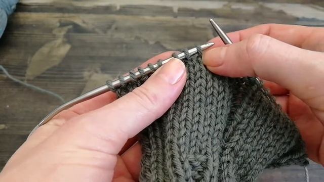 Подъем петли. Вязание спицами