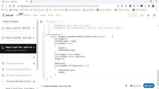 Remove Nth Node From End of List | LeetCode 19 | Coders Camp смотреть онлайн