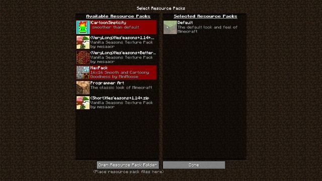 Mes'easons Texture Pack - Minecraft [1.14.4] смотреть онлайн