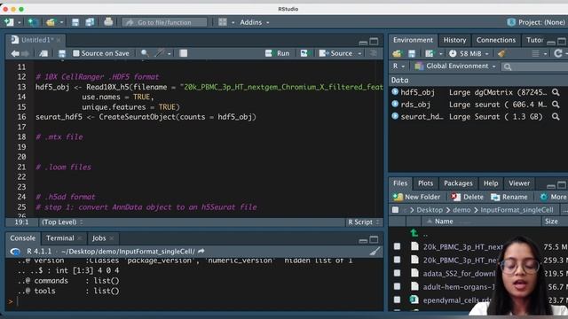 Reading single-cell data in R: H5AD, loom, MEX, AnnData formats | Bioinformatics for beginners смотреть онлайн