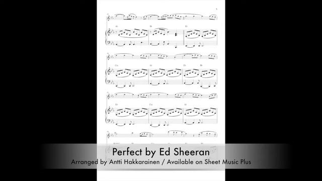 Perfect by Ed Sheeran - Flute & Piano смотреть онлайн