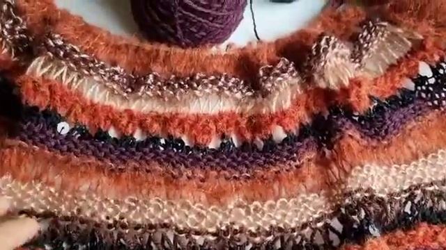 Вязовлог #31  готовые работы новый процесс, что вязать из остатков пряжи . Кардиган а-ля 