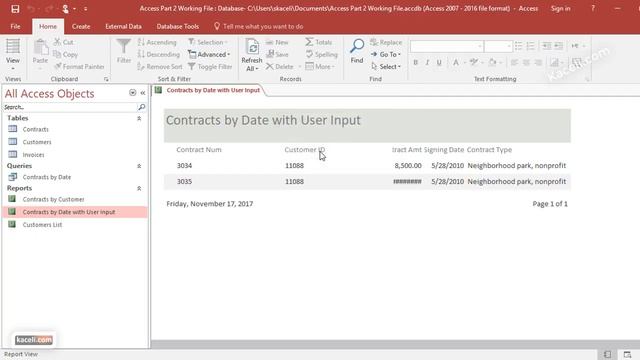User Input Queries and Reports with Date Range in Microsoft Access 2016 смотреть онлайн