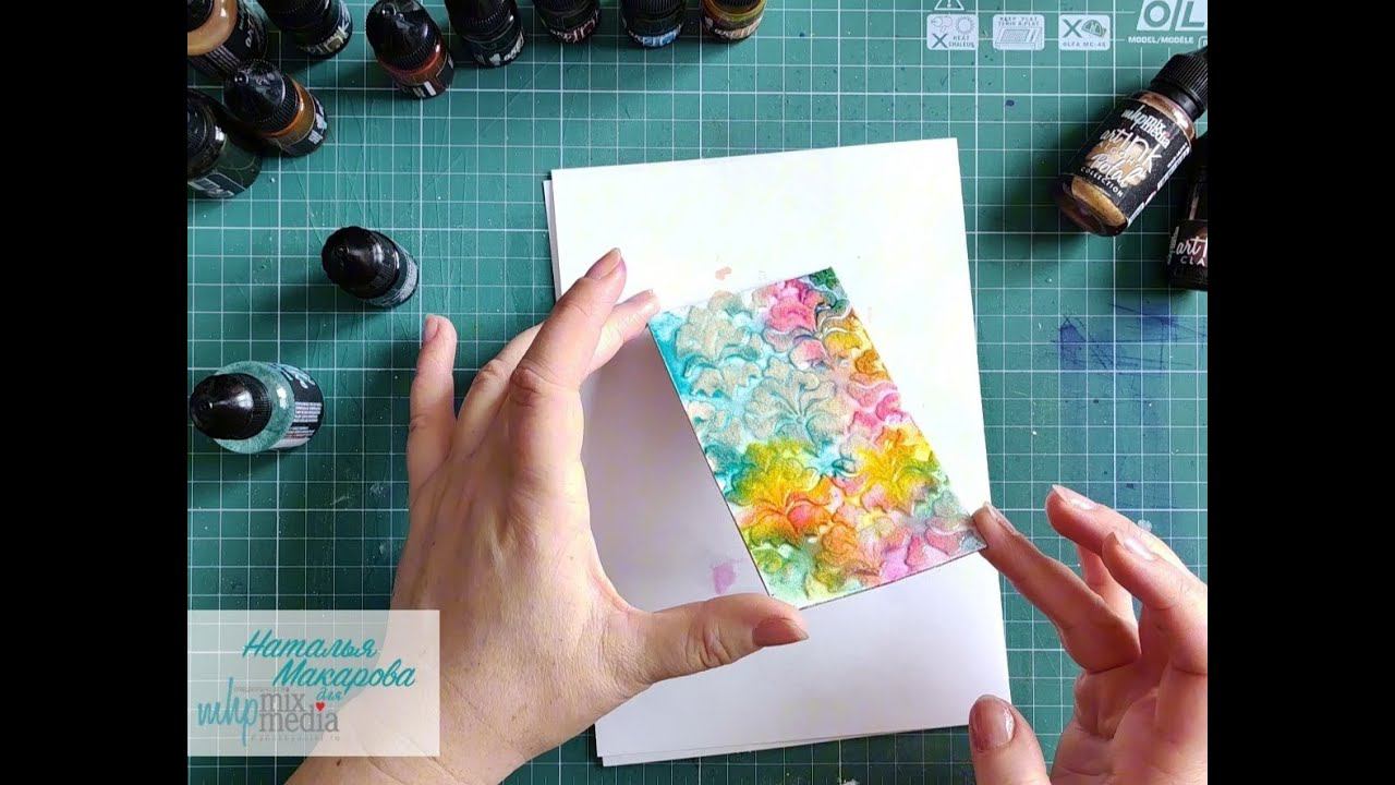 Создание фонов своими руками. Мастер класс. Алкогольные чернила