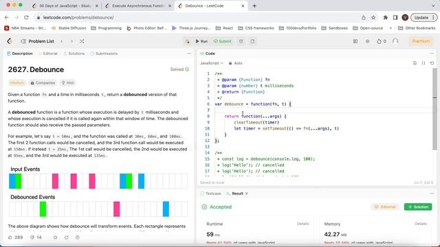 Leetcode - Debounce Javascript смотреть онлайн