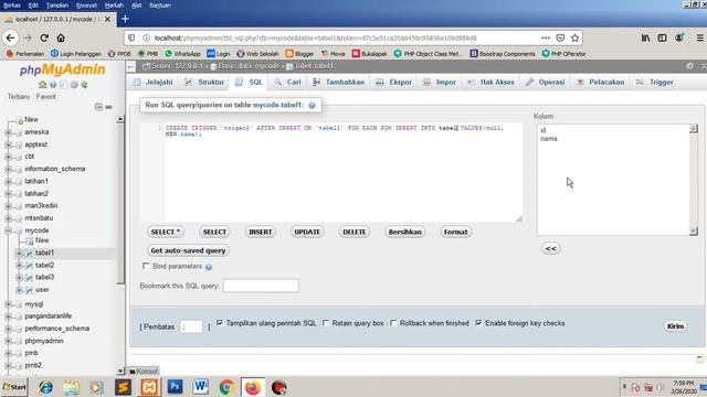 Tutorial Trigger Multi Tabel Database MySQL смотреть онлайн
