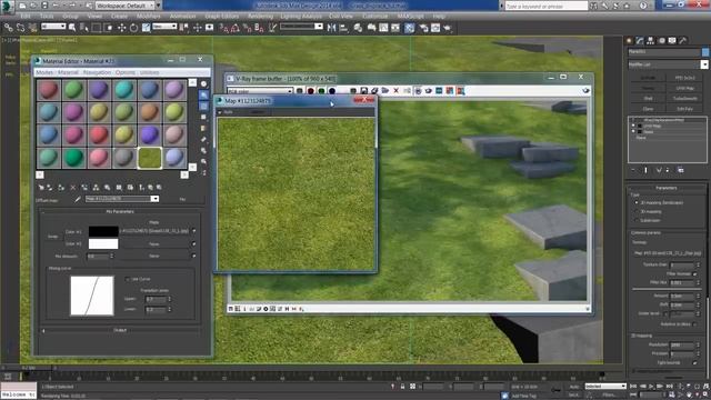 Vray Grass Tutorial in 3ds Max - How to create realistic Grass material with Vray смотреть онлайн