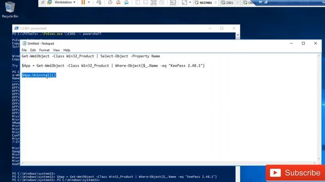 How To Remotely Uninstall A Program using PowerShell | Uninstall Software using powershell смотреть онлайн