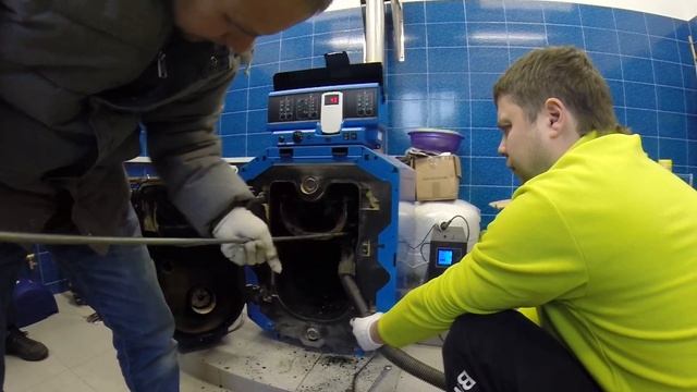 Чистка котла Buderus G125 смотреть онлайн