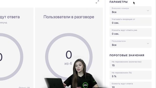 Дашборд. Статистика по звонкам и сотрудникам в режиме реального времени смотреть онлайн