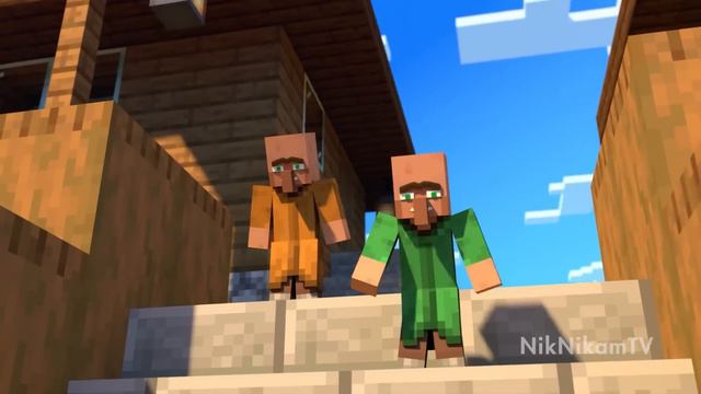 Villager Vs Pillager FULL Movie Part 11 To 20 NikNikamTV Minecraft Animations