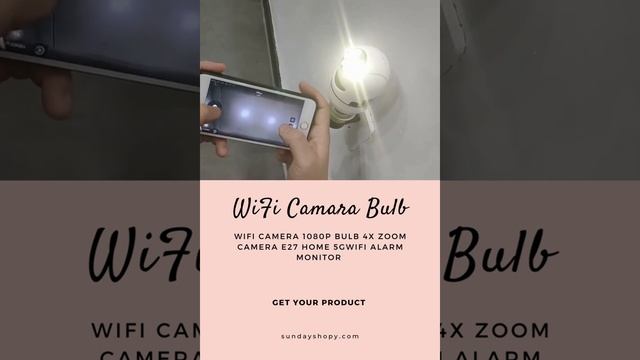 WiFi CAMERA Bulb 4X Zoom Home Alarm Monitor смотреть онлайн