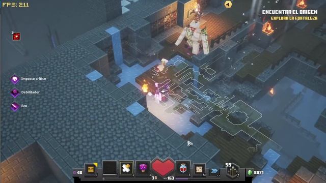 Minecraft Dungeons The Creeping Winter DLC - FORTALEZA SOLITARIA смотреть онлайн