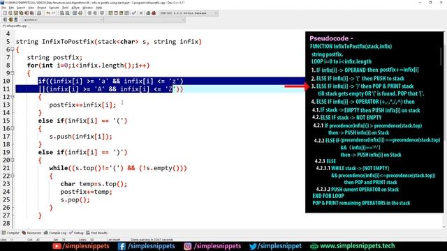 C++ PROGRAM to Convert Infix to Postfix Expression using STACK Data Structure (With Full Code) | DS смотреть онлайн