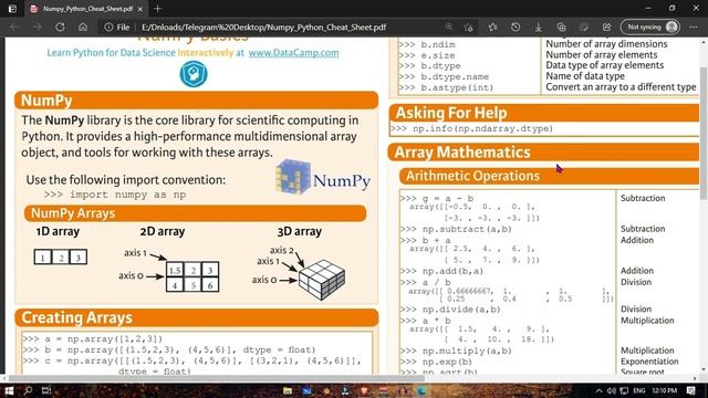Introduction To Numpy || #MachinelearningTamil #CodingAnna смотреть онлайн
