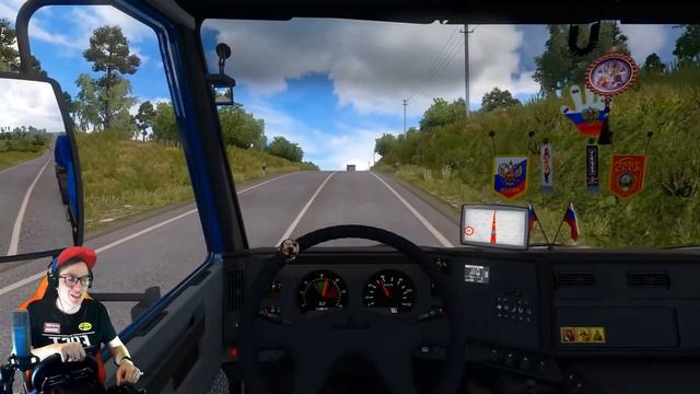 ОТКАЗАЛИ ТОРМОЗА НА СПУСКЕ! EURO TRUCK SIMULATOR 2 смотреть онлайн