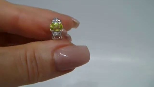 Кольцо с натуральным мадагаскарским сфеном 1.2ct Размер 17.5 Серебро 925 смотреть онлайн